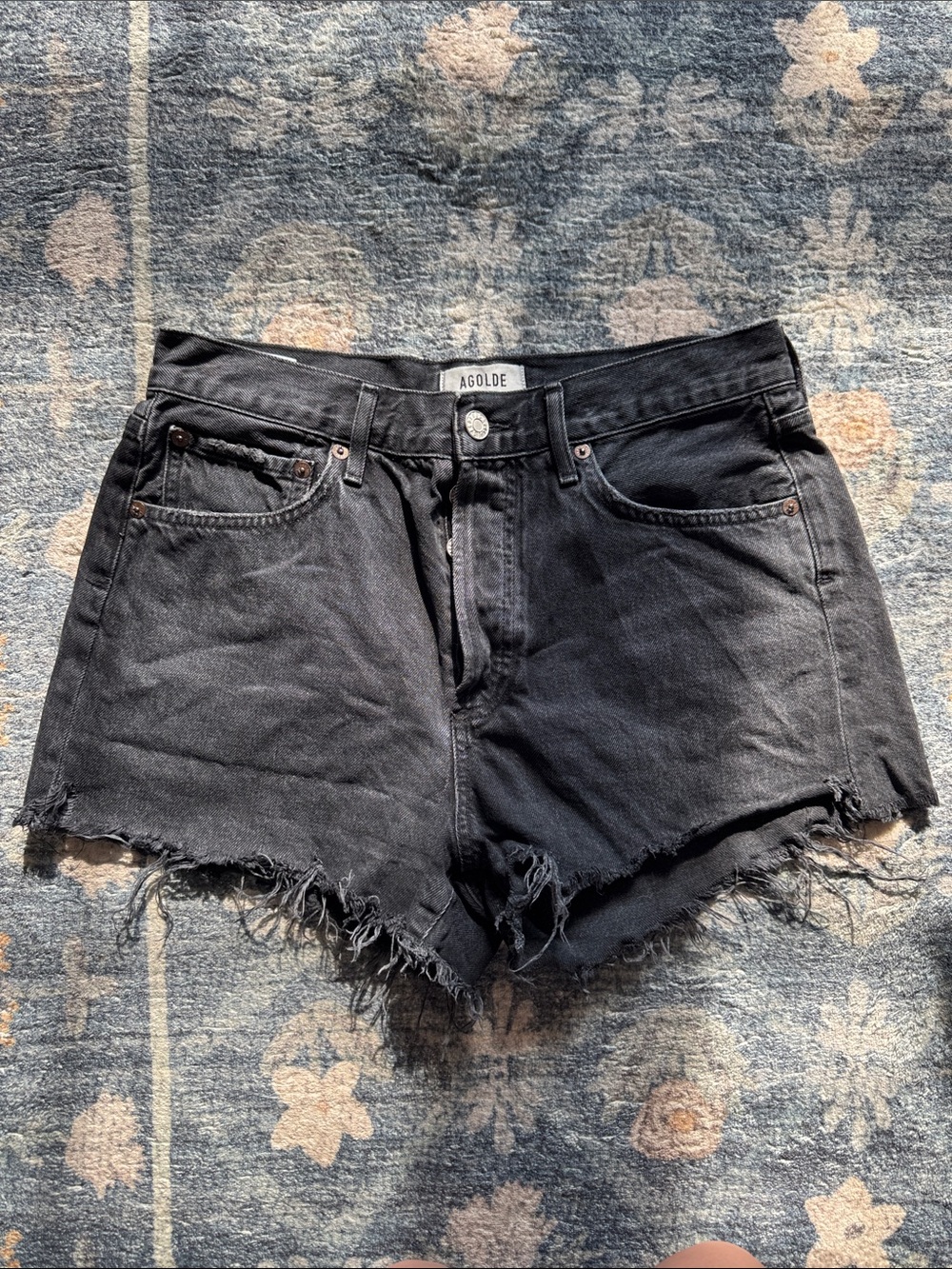 Agolde Parker shorts black, size 27